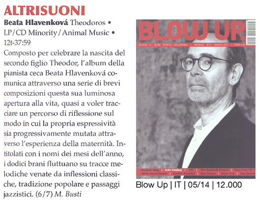 Recenze – Theodoros – magazín Altrusioni (italsky)