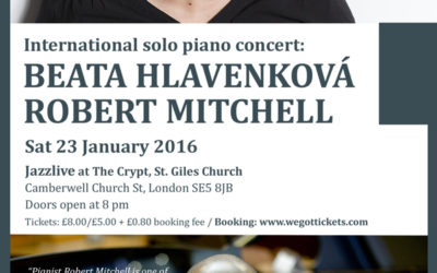 International solo piano concert featuring Beata Hlavenková and Robert Mitchell